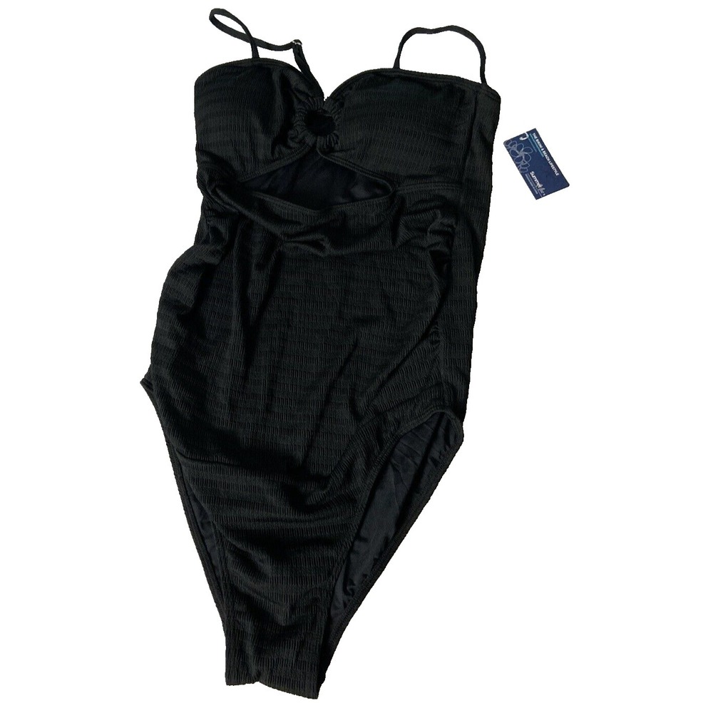 summer‎ mae women's swimsuit Small Black One Piece